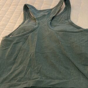 Lululemon Teal Ribbed Tank sports bra